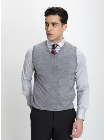 πουλόβερ αμάνικο v-neck modern fit σε προσφορά