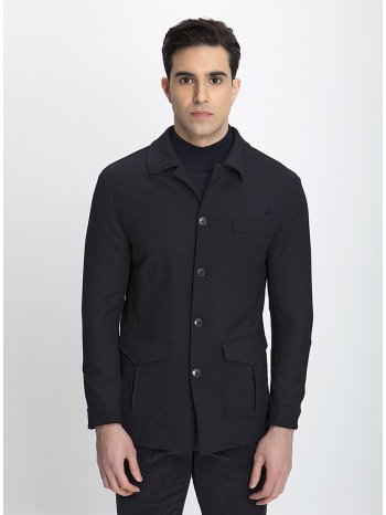 hd x vardas shacket slim fit σε μπλε σκούρο σε προσφορά