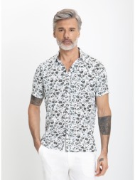 printed overshirt σε εμπριμέ