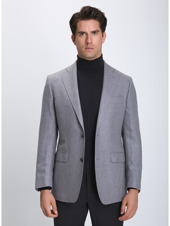 hd x vardas ανδρικό σακάκι slim fit μετάξι & μαλλί σκούρο σε προσφορά