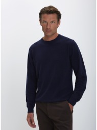 corneliani cc ανδρικό πλεκτό slim fit από μαλλί και κασμίρ