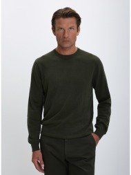 corneliani cc ανδρικό πλεκτό slim fit από μαλλί και κασμίρ