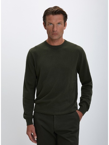 corneliani cc ανδρικό πλεκτό slim fit από μαλλί και κασμίρ