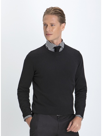 πλεκτό πουλόβερ modern fit cashmere blend σε προσφορά