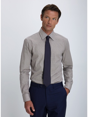 boss ανδρικό πουκάμισο εμπριμέ slim fit 100% βαμβάκι σε προσφορά