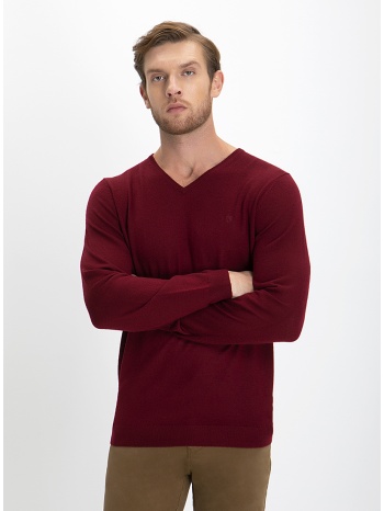 πλεκτό πουλόβερ v-neck modern fit σε προσφορά