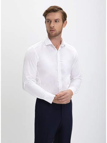 πουκάμισο slim fit σε λευκό σε προσφορά