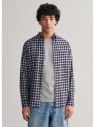 gant πουκάμισο micro tartan button down σε μπλε