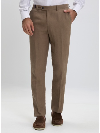 λινό παντελόνι modern fit σε προσφορά