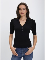 boss γυναικείο πλεκτό regular fit μαύρο