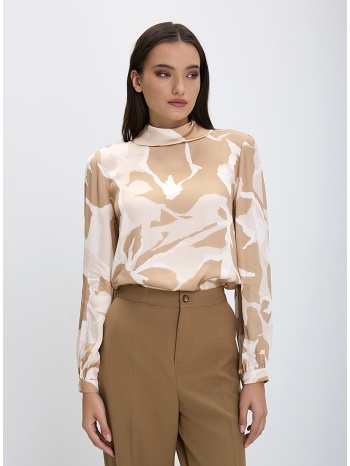 γυναικεία μπλούζα regular fit 100% βισκόζη εμπριμέ σε προσφορά