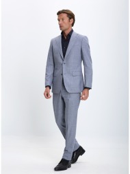 hd x vardas ανδρικό κοστούμι woven wool & cashmere slim fit ανοιχτό μπλε