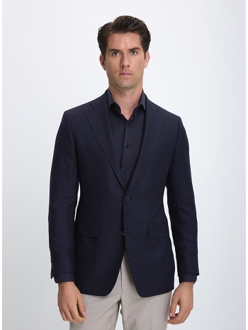hd x vardas ανδρικό σακάκι slim fit μετάξι & μαλλί σκούρο σε προσφορά