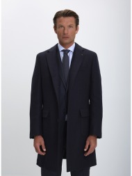 corneliani cc ανδρικό παλτό classic fit από μαλλί και κασμίρ σε μπλε