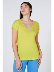 plus size- t-shirt σε λεμονί