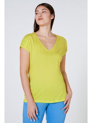 plus size- t-shirt σε λεμονί σε προσφορά