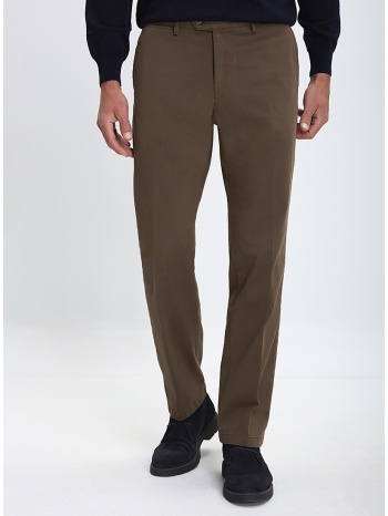 ανδρικό παντελόνι chinos modern fit σε καφέ σε προσφορά