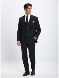 vardas ανδρικό κοστούμι e-motion 3pieces modern fit σε μαύρο