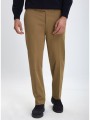 ανδρικό παντελόνι chinos βαμβακερό regular fit καμηλό
