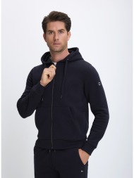 markup ανδρική ζακέτα φόρμας με κουκούλα regular fit