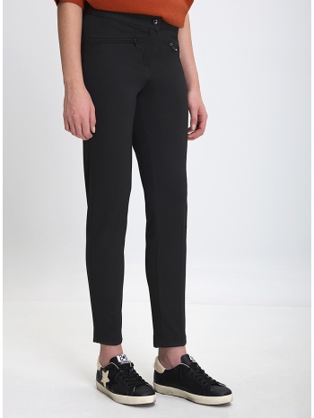 γυναικείο cropped παντελόνι slim fit σε μαύρο σε προσφορά