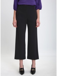 γυναικείο capri παντελόνι wide leg σε μαύρο