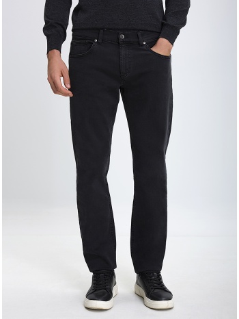 vardas ανδρικό παντελόνι τζιν slim fit σε μαύρο σε προσφορά