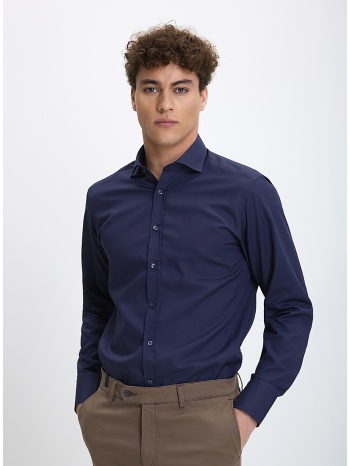 vardas ανδρικό πουκάμισο ποπλίνα non iron semi rex slim fit σε προσφορά