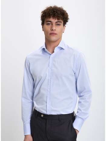 vardas ανδρικό πουκάμισο ποπλίνα non iron semi rex slim fit σε προσφορά