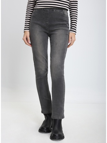 γυναικείο παντελόνι τζιν regular fit γκρι σε προσφορά