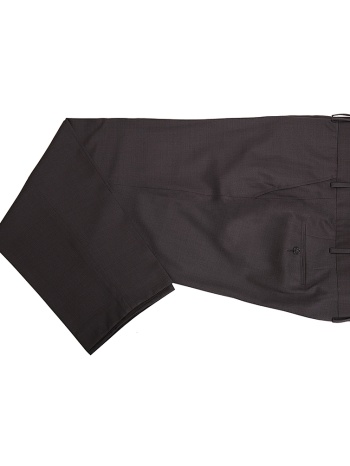 vardas plus size ανδρικό formal παντελόνι modern fit σε καφέ