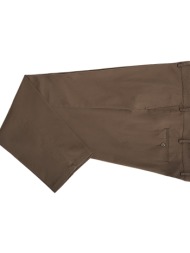 kaiserhoff plus size ανδρικό βαμβακερό chinos παντελόνι modern fit σε καφέ