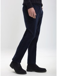 hd x vardas ανδρικό κοτλέ παντελόνι slim fit σε σκούρο μπλε