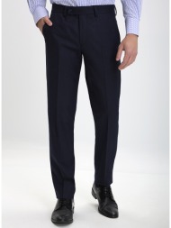 vardas ανδρικό παντελόνι regular fit μαλλί κασμίρ με πλαϊνές τσέπες σκούρο μπλε