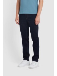 farah ανδρικό τζιν παντελόνι slim fit από denim με δίχρωμη ελαστικότητα mπλε
