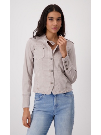 monari γυναικείο jacket με τσέπες regular fit σε μπεζ σε προσφορά