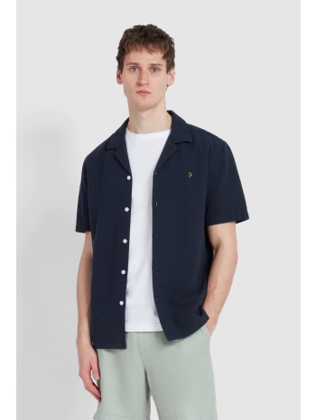 farah ανδρικό πουκάμισο κοντομάνικο casual fit από οργανικό