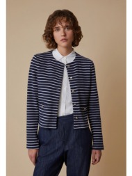 penny black γυναικείο jersey σακάκι slim fit σε ριγέ μπλε