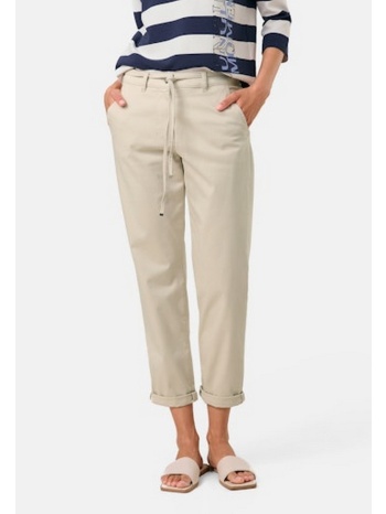 gerry weber γυναικείο παντελόνι chino με ρεβέρ και άνετη σε προσφορά