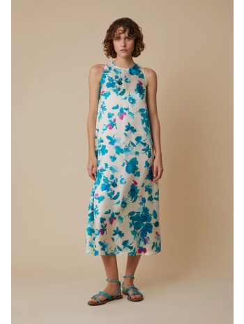 penny black γυναικείο midi φόρεμα μεταξωτό relaxed fit με σε προσφορά