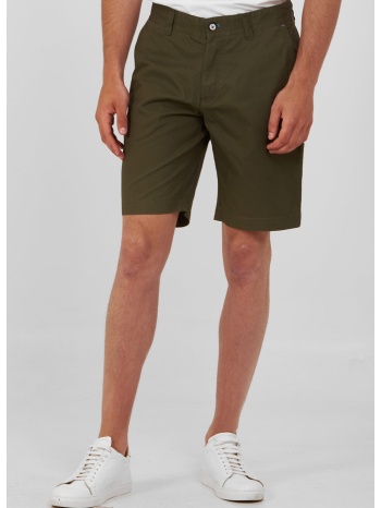βαμβακερή βερμούδα slim fit σε προσφορά