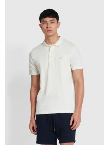 farah polo forster μπλούζα με υφή indigo