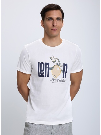 τ-shirt με στάμπα modern fit σε προσφορά