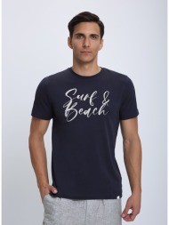 τ-shirt με στάμπα modern fit