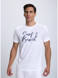 τ-shirt με στάμπα modern fit