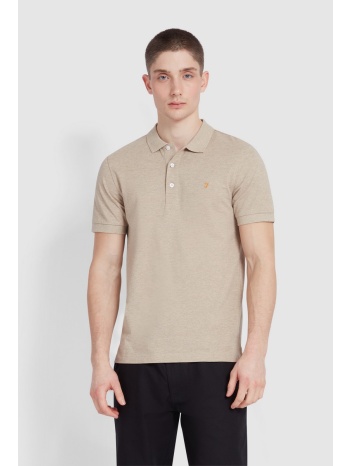 farah ανδρικό polo μπλουζάκι κοντομάνικο slim fit από