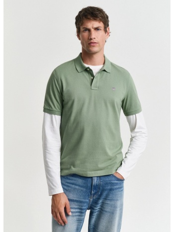 gant ανδρικό polo pique regular fit με κεντημένο λογότυπο σε προσφορά