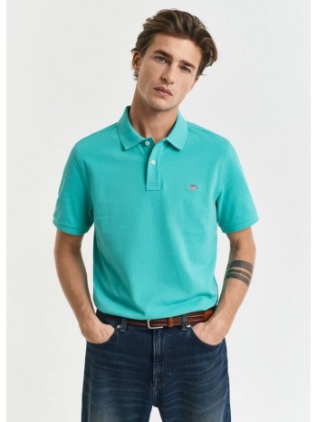 gant ανδρικό polo pique regular fit με κεντημένο λογότυπο σε προσφορά