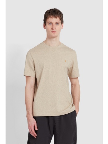 farah ανδρικό t-shirt kοντομάνικο regular fit από οργανικό σε προσφορά