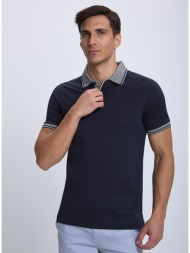 ανδρική polo μπλούζα βαμβακερή με κοντό μανίκι